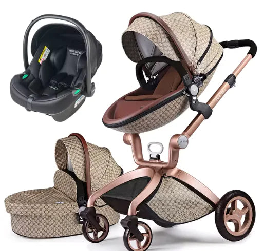 Luxury Fold Convertible Stroller 3 in 1