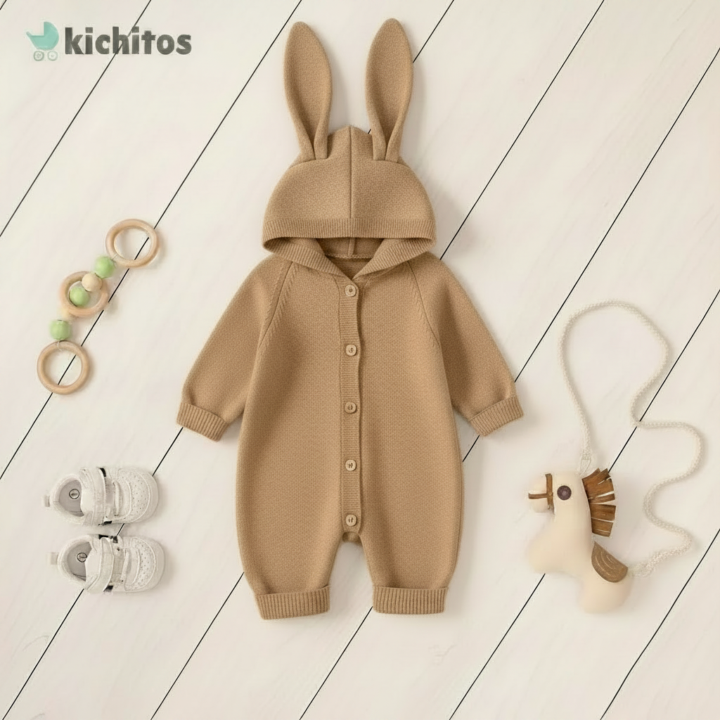 Jumper camel orejas lisas