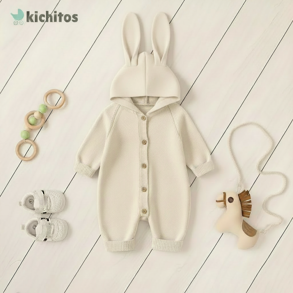 Jumper crema orejas 3D