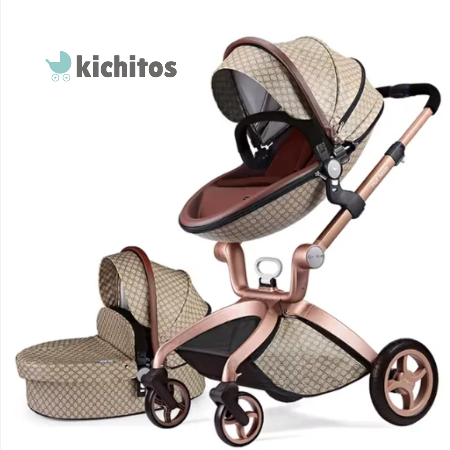 Luxury Fold Convertible Stroller 3 in 1